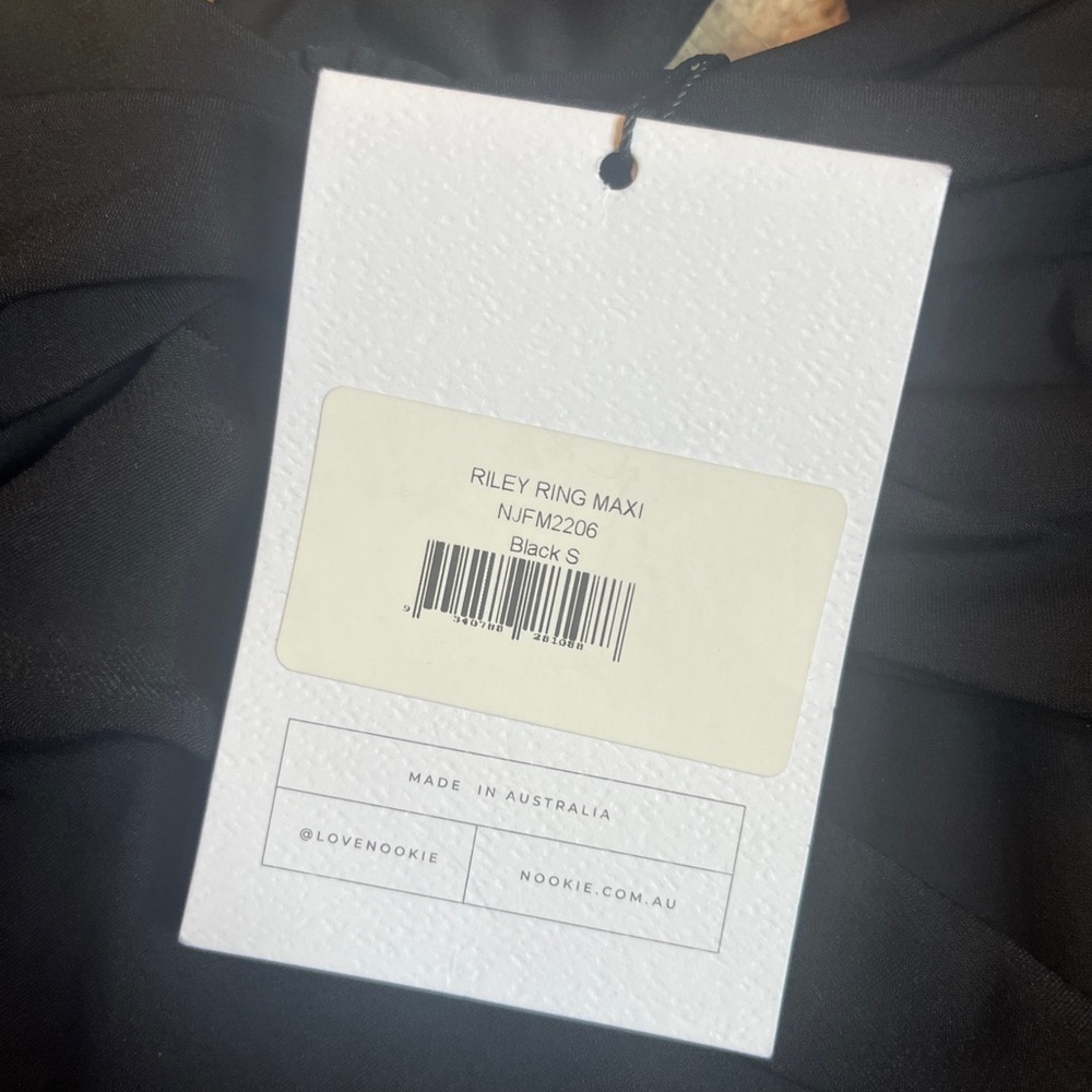 Revolve Nookie Small Riley Ring Maxi Black NWT MSRP $269 sold out online - Picture 10 of 10
